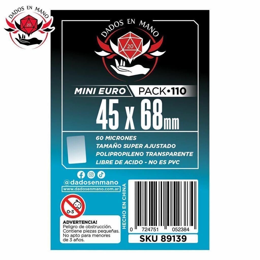 Mini protectores de cartas